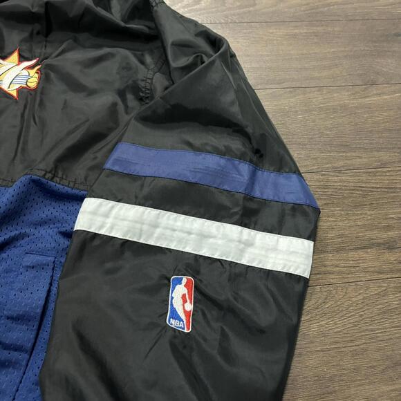 Vintage Philadelphia 76ers champion zip up windbreaker 90s L - Picture 7 of 8